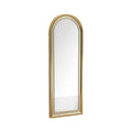 Elegant Arched Gold Framed Full-Length Mirror