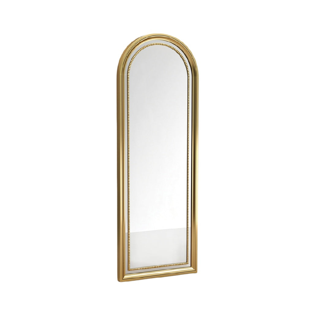 Elegant Arched Gold Framed Full-Length Mirror
